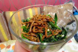 肉絲菠菜 肉絲菠菜