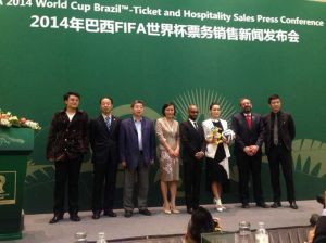 FIFA世界盃中國發布會現場——肖羿名