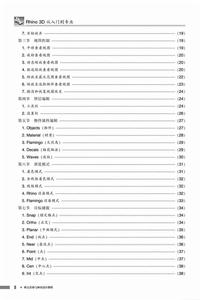 《Rhino 3D從入門到專業》目錄