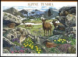 美國落基山高山凍原[環保郵票]