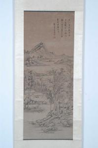 清奚岡臨溪草堂圖軸 清奚岡臨溪草堂圖軸