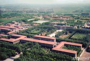 70年代西安交大校園鳥瞰圖