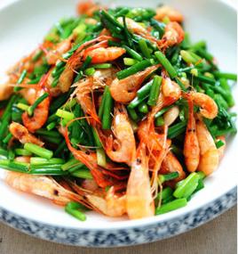 河蝦炒韭苔 河蝦炒韭苔