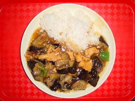 肉末燒茄子蓋飯 肉末燒茄子蓋飯