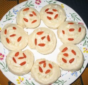 山藥枸杞饅頭 山藥枸杞饅頭