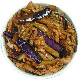 肉絲茄子 肉絲茄子