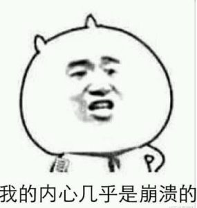 內心幾乎是崩潰的 內心幾乎是崩潰的