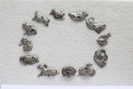 清銅包銀十二生肖擺掛件 清銅包銀十二生肖擺掛件