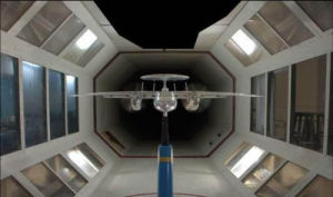 網路上流傳的中國運-7改進型艦載預警機風洞試驗圖片