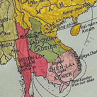 明占越南形勢圖