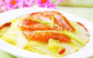 白菜扣蝦