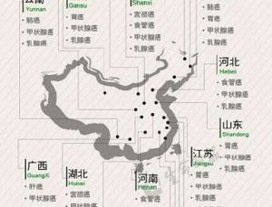 中國癌症地圖