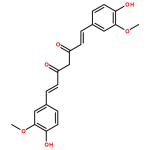 薑黃素分子結構圖