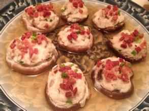 雞茸火腿釀香菇 雞茸火腿釀香菇