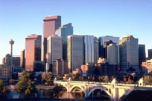 “牛仔之都”卡爾加里的城市剪影