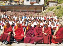 格花堪布在門措上師家鄉分校