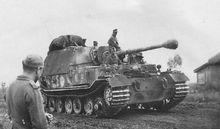 東線戰場上的象式坦克殲擊車