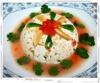 番紅汁淋青椒腐