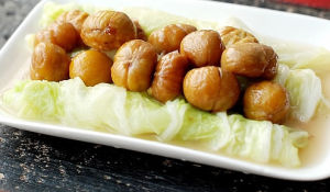 白菜燴栗子 白菜燴栗子