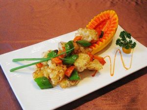 煎扇貝木瓜醬 煎扇貝木瓜醬