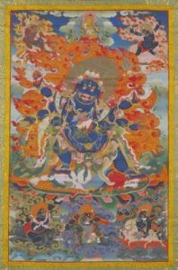 六臂勇保護法像唐卡 六臂勇保護法像唐卡