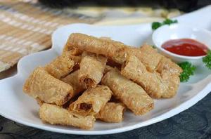 薺菜豆皮卷 薺菜豆皮卷