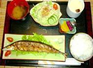 烤秋刀魚定食