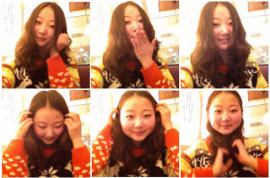 中分女生 中分女生