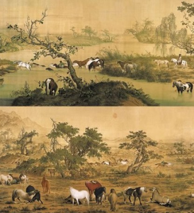 清郎世寧百駿圖 清郎世寧百駿圖