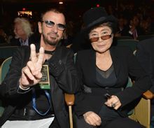 Ringo Starr與列儂遺孀小野洋子