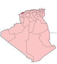 奧蘭在阿爾及利亞的位置