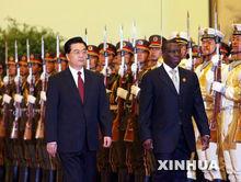 國家主席胡錦濤主持儀式歡迎維埃拉總統訪華