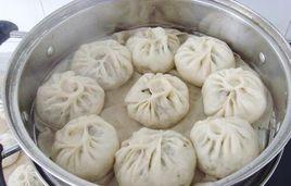 茉莉芽菜包子 茉莉芽菜包子