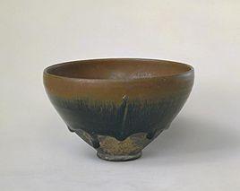 宋建陽窯黑釉兔毫盞 宋建陽窯黑釉兔毫盞