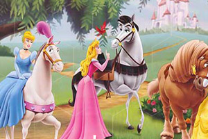 公主騎馬拼圖 公主騎馬拼圖