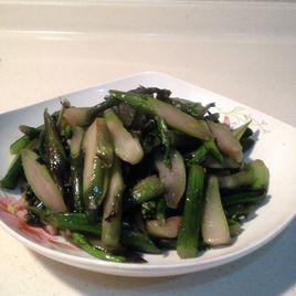 蒜炒紫菜心 蒜炒紫菜心