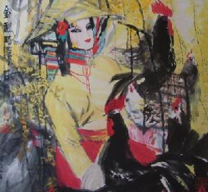 石齊《金秋時節》 68cmx68cm