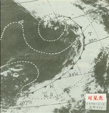 可見光衛星雲圖上的積雨雲