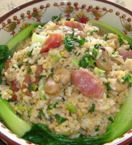 臘腸兒燜菜飯 臘腸兒燜菜飯