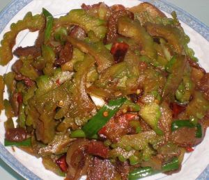苦瓜臘肉 苦瓜臘肉
