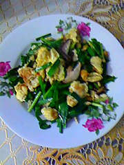 韭菜香菇炒雞蛋 韭菜香菇炒雞蛋