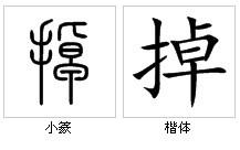 “掉”字源演變