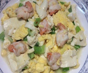 朝陽雞蛋蝦豆腐 朝陽雞蛋蝦豆腐