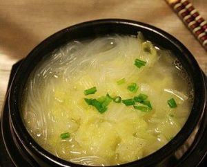 冬粉白菜湯菜 冬粉白菜湯菜