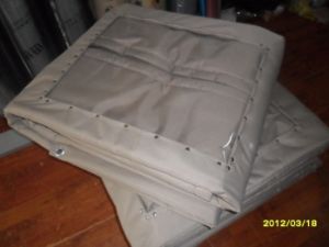 米黃帆布棉門帘產品圖