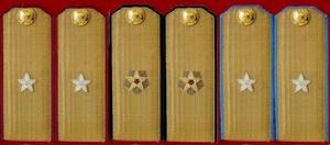 陸、海、空軍少將常服肩章(1955～1965)