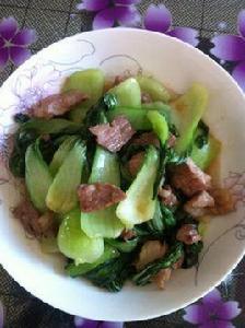 油菜炒肉 油菜炒肉