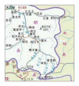 博沙拉雪山位置圖