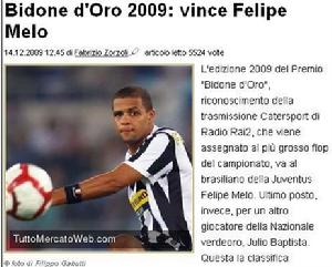 金垃圾獎意甲標王梅洛中標