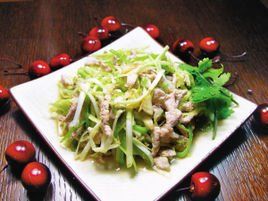 韭黃炒肉絲 韭黃炒肉絲